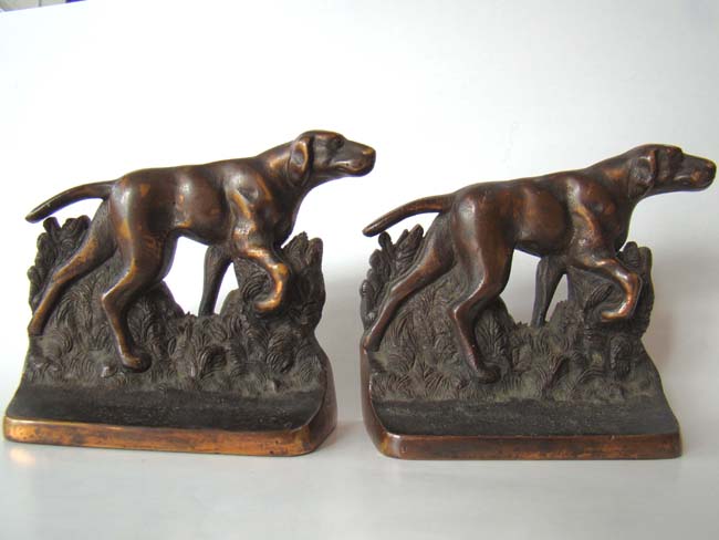 A pair of  Antique Retriever Book Ends circa 1910-1920 — image 2